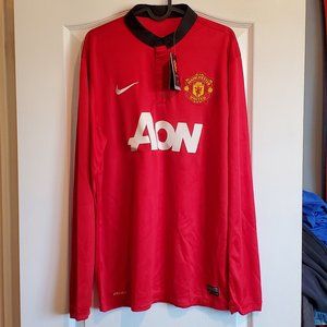 Manchester United Nike Dri-fit Stadium jersey NWT 2013/14 Long sleeve